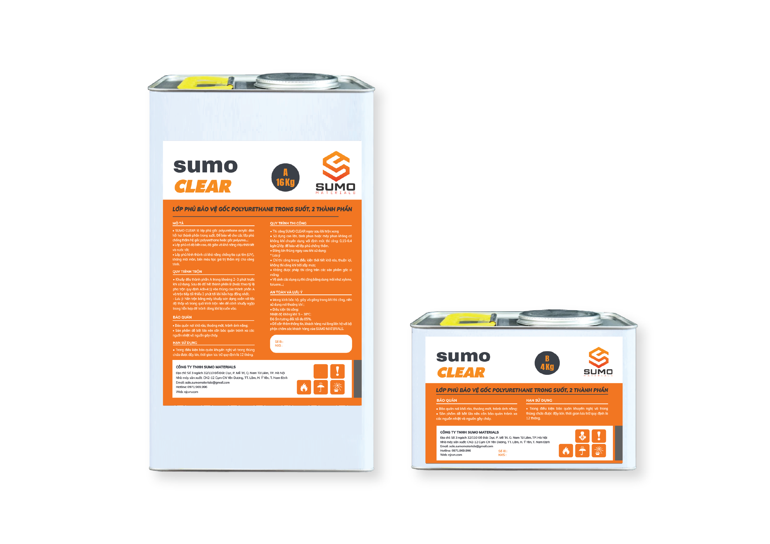 SUMO CLEAR LỚP PHỦ BẢO VỆ GỐC POLYURETHANE TRONG SUỐT HAI THÀNH PHẦN
